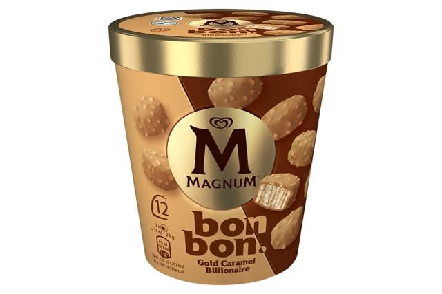 Magnum Bonbon Gold Caramel Billionaire Bite-Size Pieces 204ml