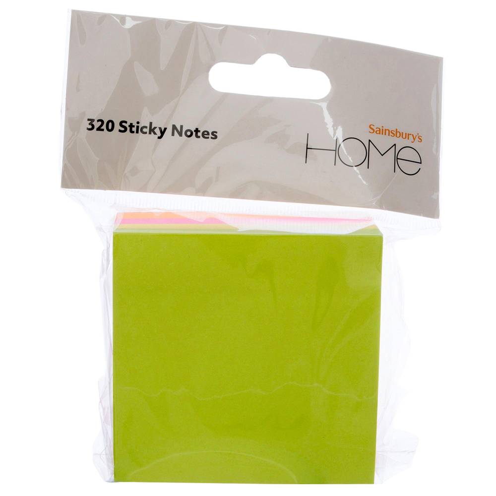 Sainsbury's Home 320 Coloured Sticky Notes