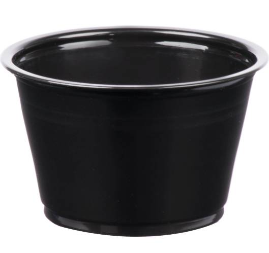 Sunset - Black Souffle Cup - 4oz/125ct (125 Units)