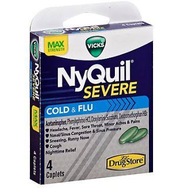 NyQuil Severe Cold & Flu 4-Count