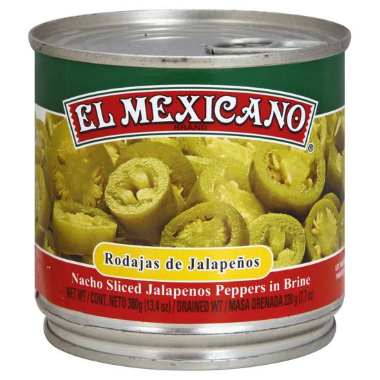El Mexicano Nacho Sliced Jalapenos Peppers in Brine