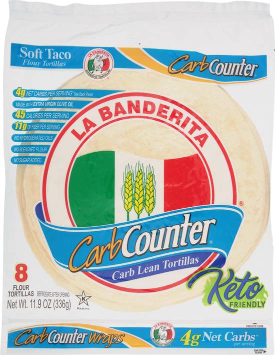 La Banderita Carbcounter Lean Tortilla (11 oz)