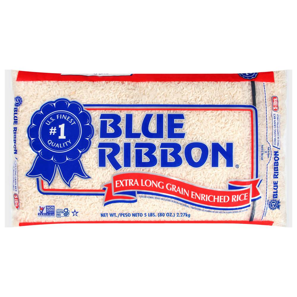 Blue Ribbon Extra Long Grain Enriched Rice (5 lbs)