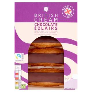 Co-op British Cream Chocolate Éclairs