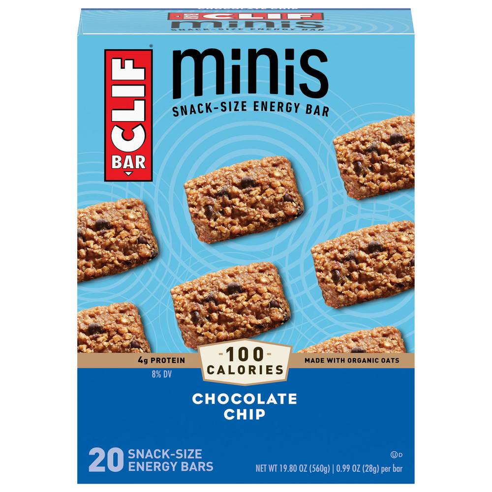 Clif Minis Chocolate Chip Bars (20 x 0.99 oz)