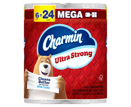 Charmin Ultra Strong Toilet Paper Mega Rolls (6 ct)