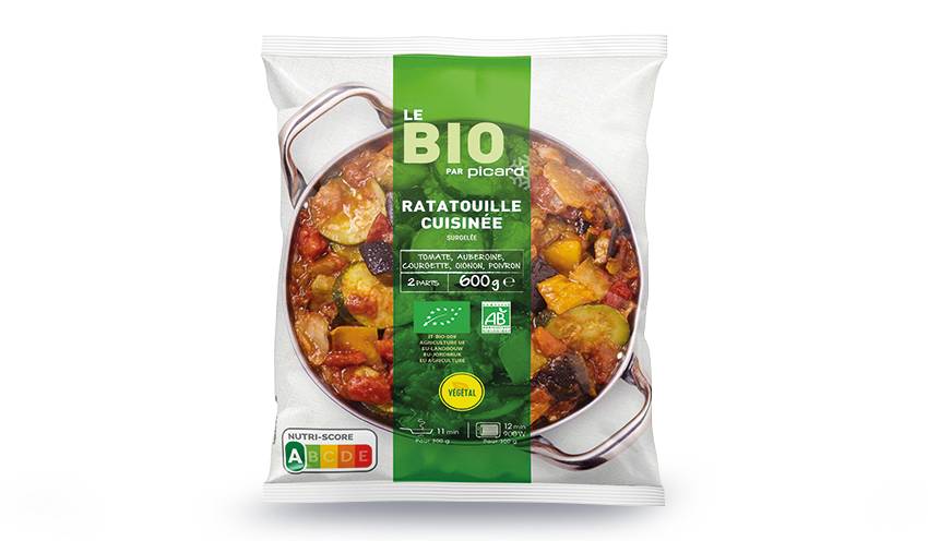 Ratatouille cuisinée bio, portionnable