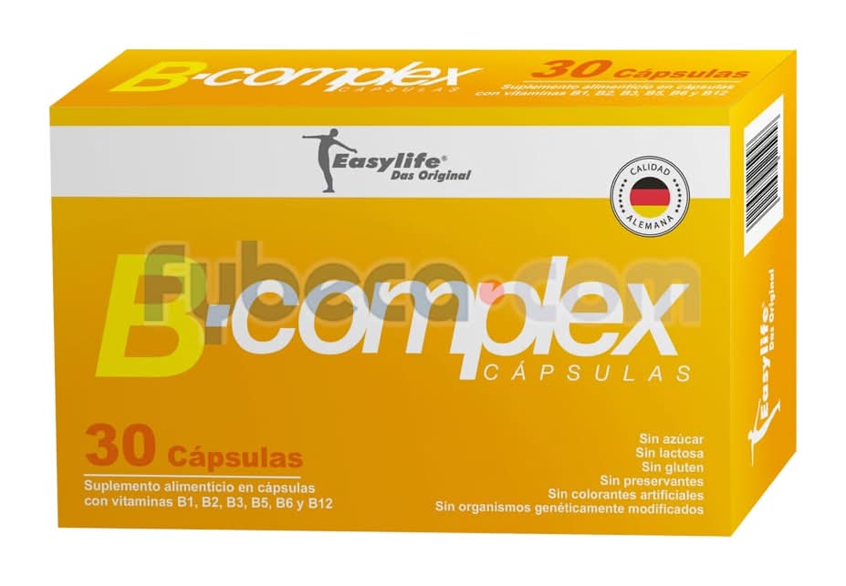 Bcomplex Suplemento Multivitaminico  Easylife Cap C30 Caja