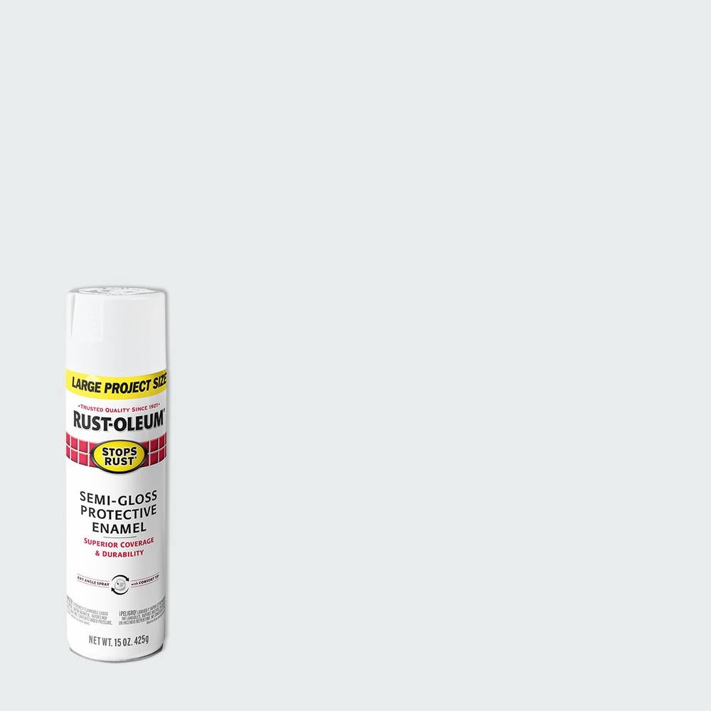 Rust-Oleum Stops Rust Semi-gloss White Spray Paint (NET WT. 15-oz | 284377