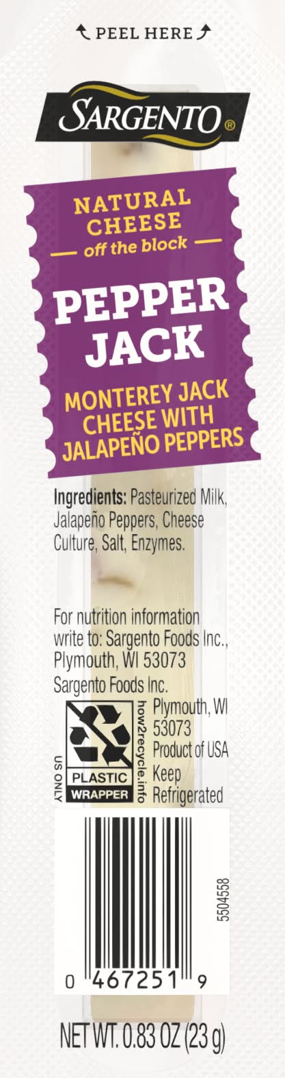 Sargento Pepper Jack Cheese Stick (0.83 oz)