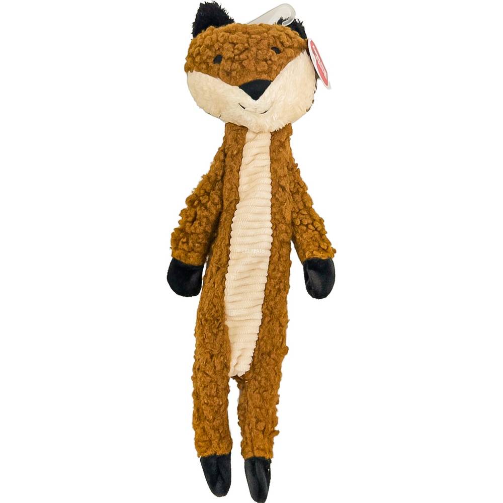 Boots & Barkley Skinny Crinkle Fox Plush Dog Toy (medium)