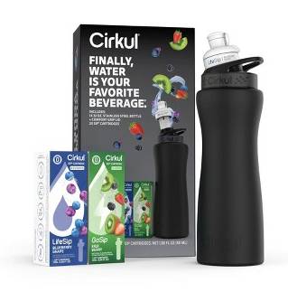 Cirkul Stainless Steel Matte Black Cup Set Capacity 32 fl oz, Black