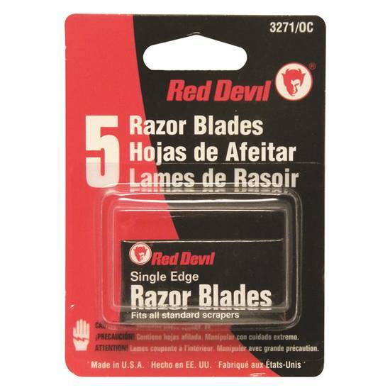 Red Devil Single Edge Razor Blades (5 ct)