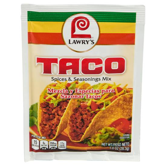 Lawry's Taco Spices & Seasonings Mix (1 oz)
