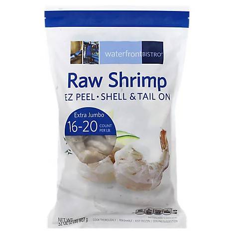 Waterfront Bistro Raw Shrimp Shell & Tail on Extra Jumbo (32 oz)