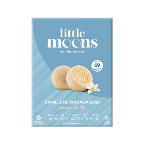 Little Moons - Glace mochis vanille de madagascar (6 pièces)