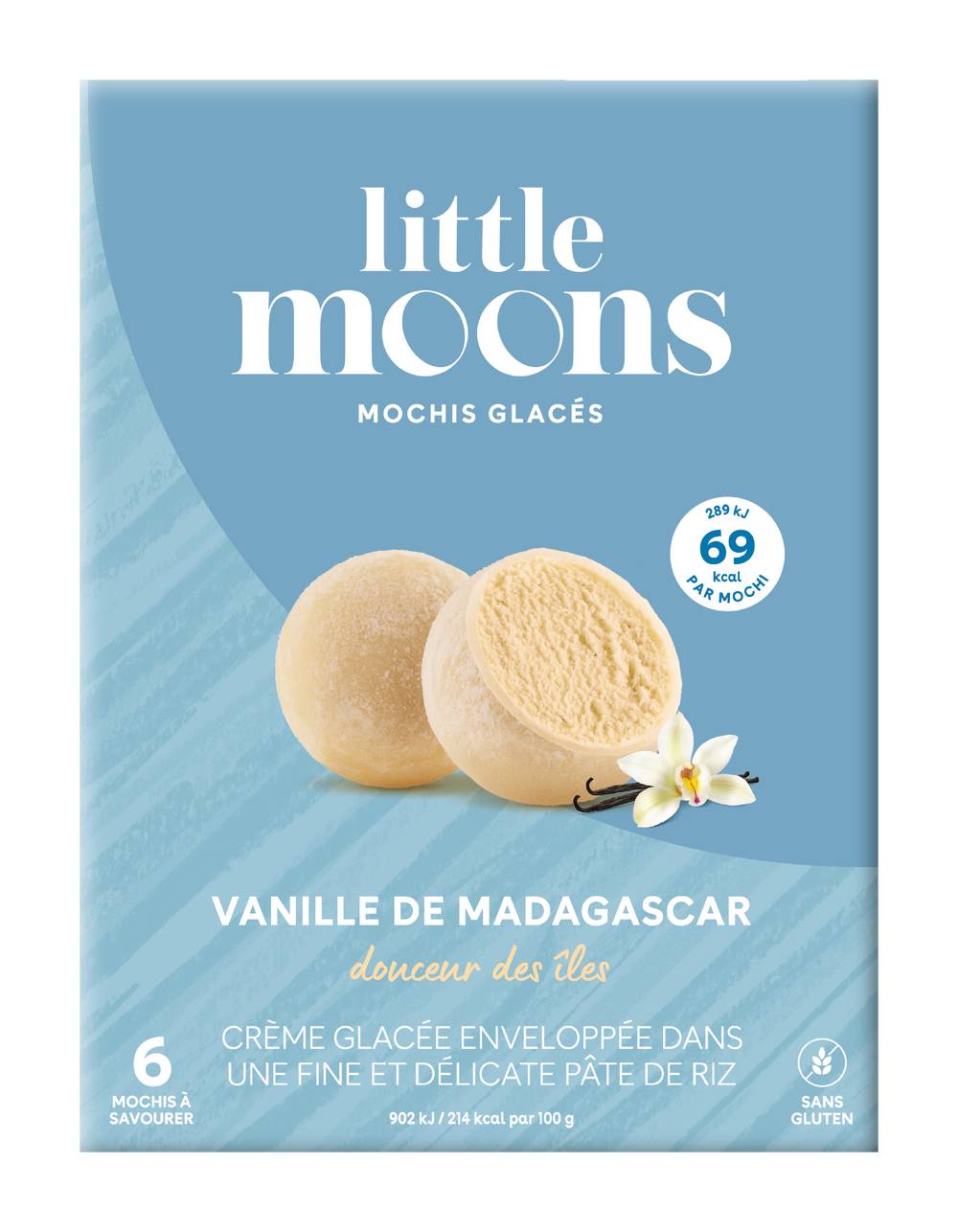 Little Moons - Glace mochis vanille de madagascar (192g)