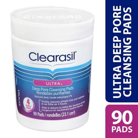 Clearasil Ultra Deep Pore Cleansing Pads (220 g, 90 ct)