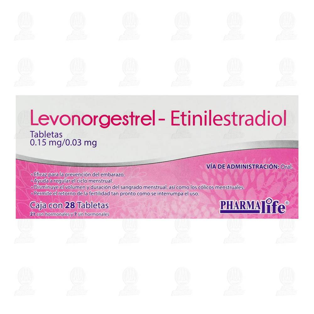 PHARMA life · Levonorgestrel etinilestradiol 0.15mg/0.03mg (28 un)