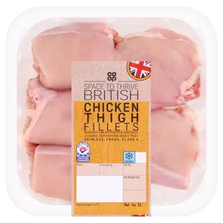 Co-op British Chicken Thigh Fillets 500g