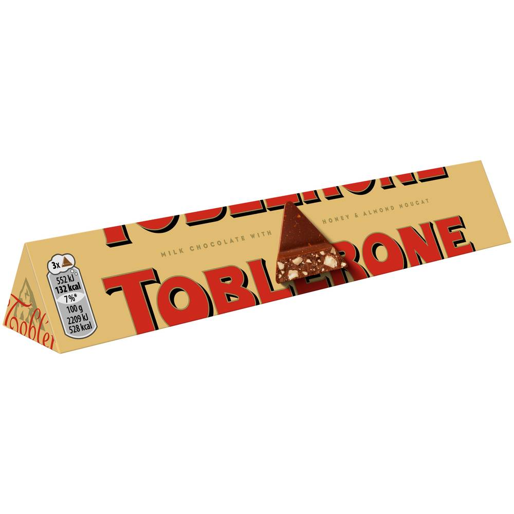 Toblerone - Chocolat au lait, miel - amandes (100g)