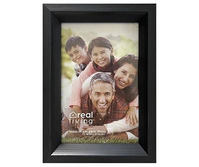 Black Wedge Picture Frame, (4" x 6")