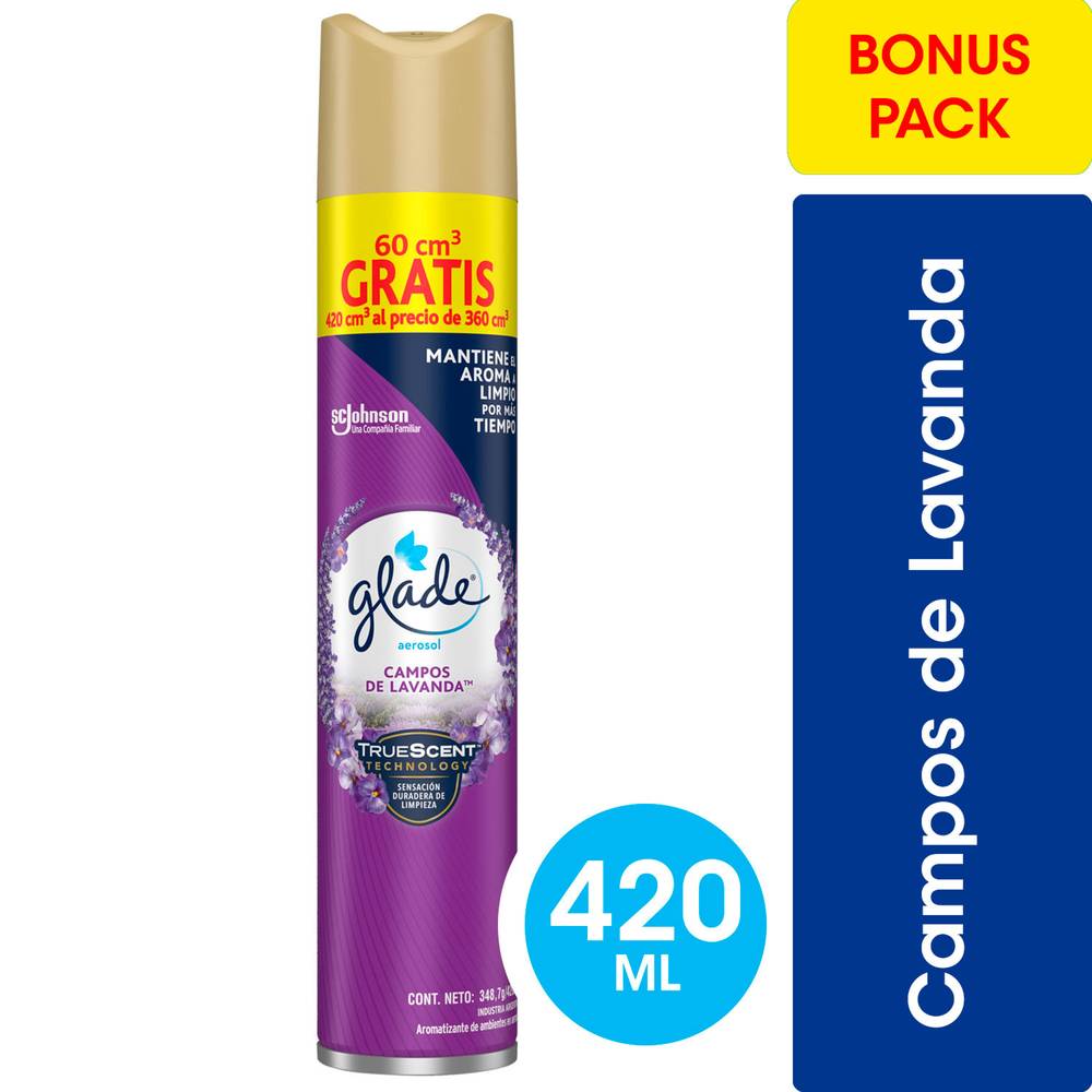 Glade desodorante ambiental aerosol lavanda (spray 420 ml)