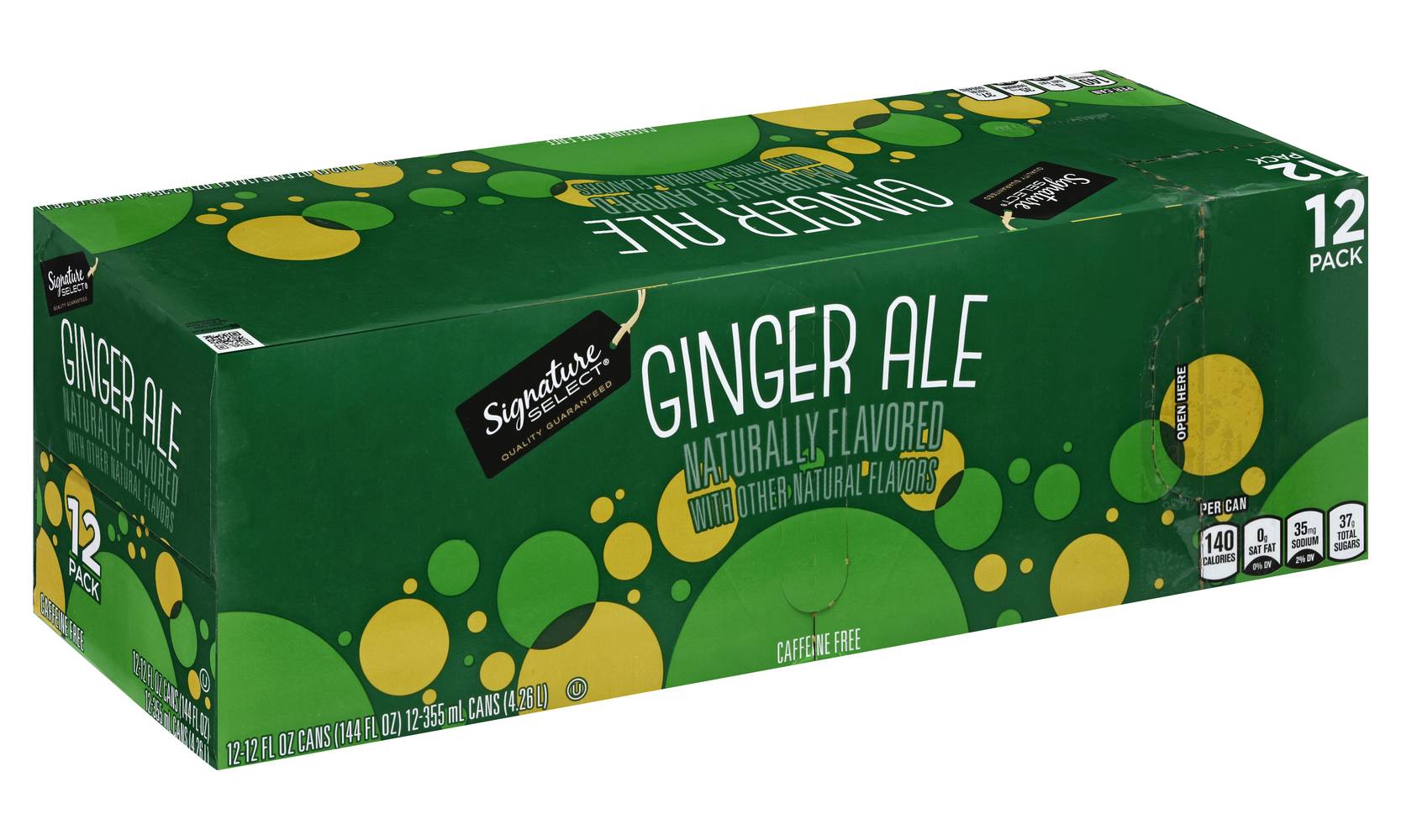 Signature Select Ginger Ale Flavored Soda (12 x 12 fl oz)
