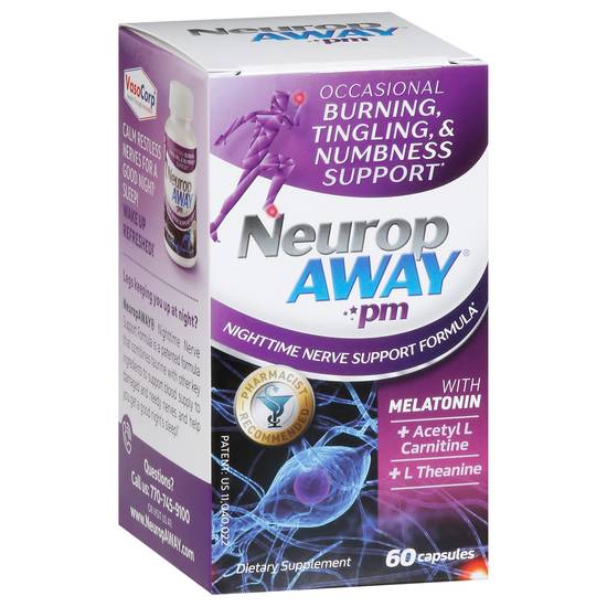 Neuropaway Pm Nighttime Nerve Support Formula Capsules (60 ct)