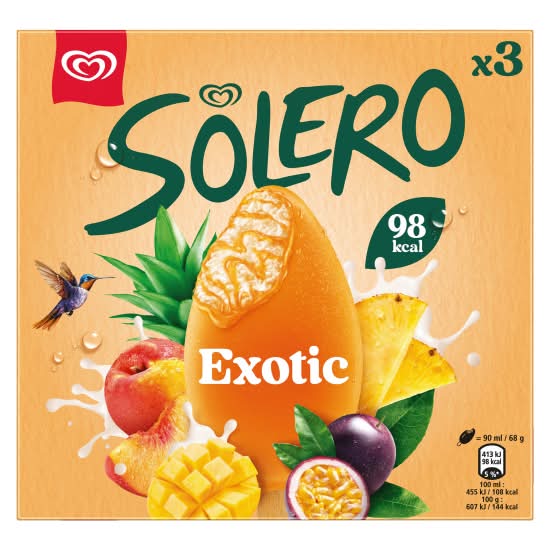 Solero Exotic Ice Cream Sticks (3 pack)
