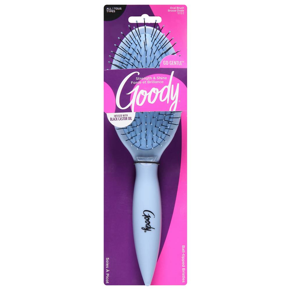 Goody Go Gentle Oval Brush Infused With Black Castor Oil