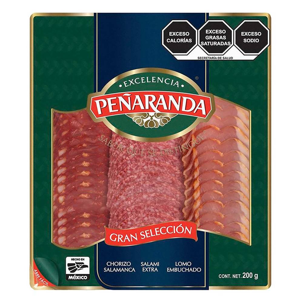 Peñaranda · Gran selección de chorizo tipo salamanca, salami extra y lomo embuchado (200 g)
