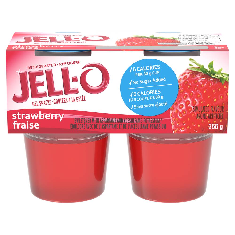 Jell-O Strawberry Gel Snacks (356 g)