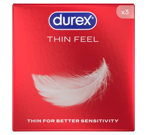 Durex Thin Feel Condoms (3 pack)