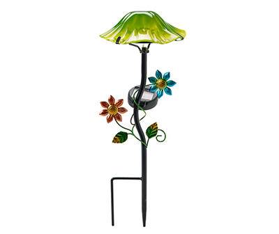 Real Living Flower Led Solar Yard Stake