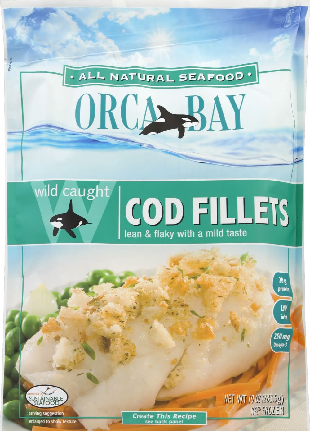 Orca Bay Wild Caught Cod Fillets (10 oz)