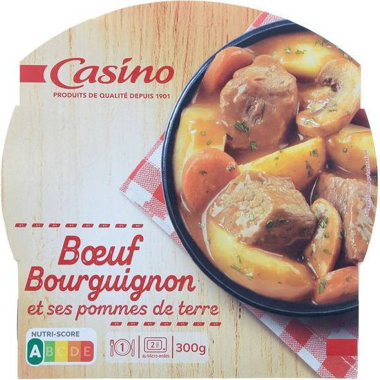 Casino Bœuf bourguignon pommes de terre 300 g