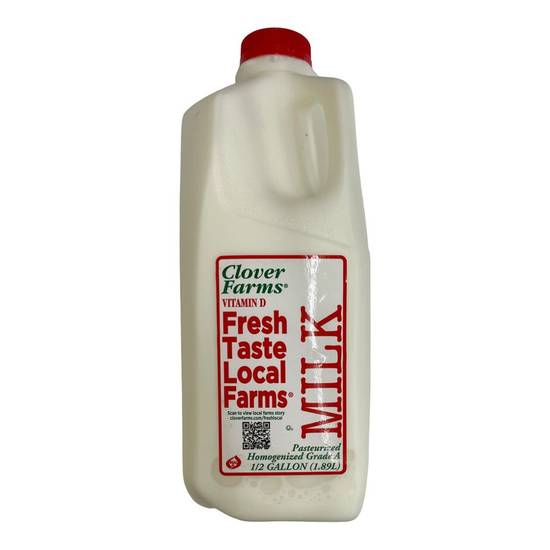 Clover Farms Whole Milk (1/2 gal)