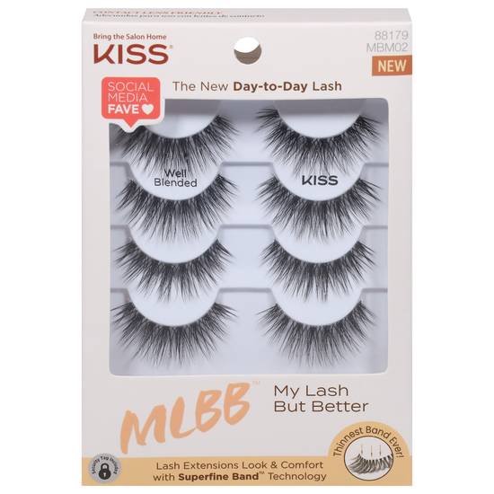 Kiss Mlbb My Lash But Butter Well Blended Lash Extension