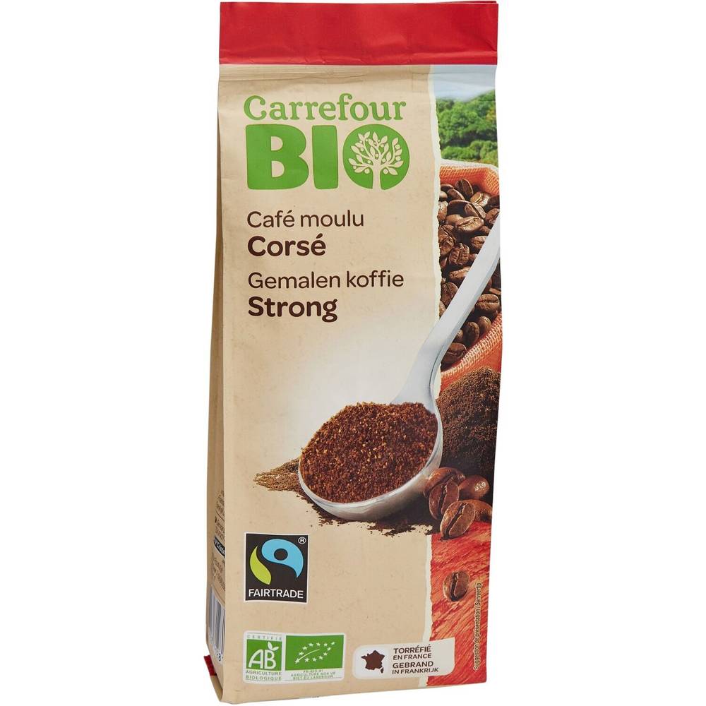 Carrefour Bio - Café moulu corsé (250 g)