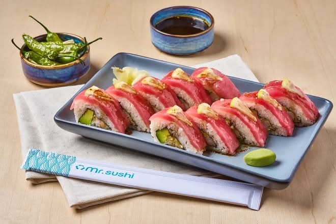 Sushi Garlic Tuna - Atún, Ajo, Limón y Camarón Tempura