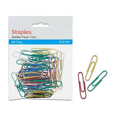 Staples® Jumbo Paperclip 50 PK - Core