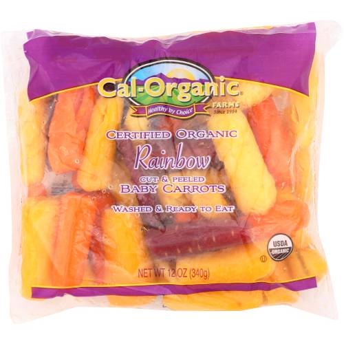 Organic Rainbow Baby Carrots