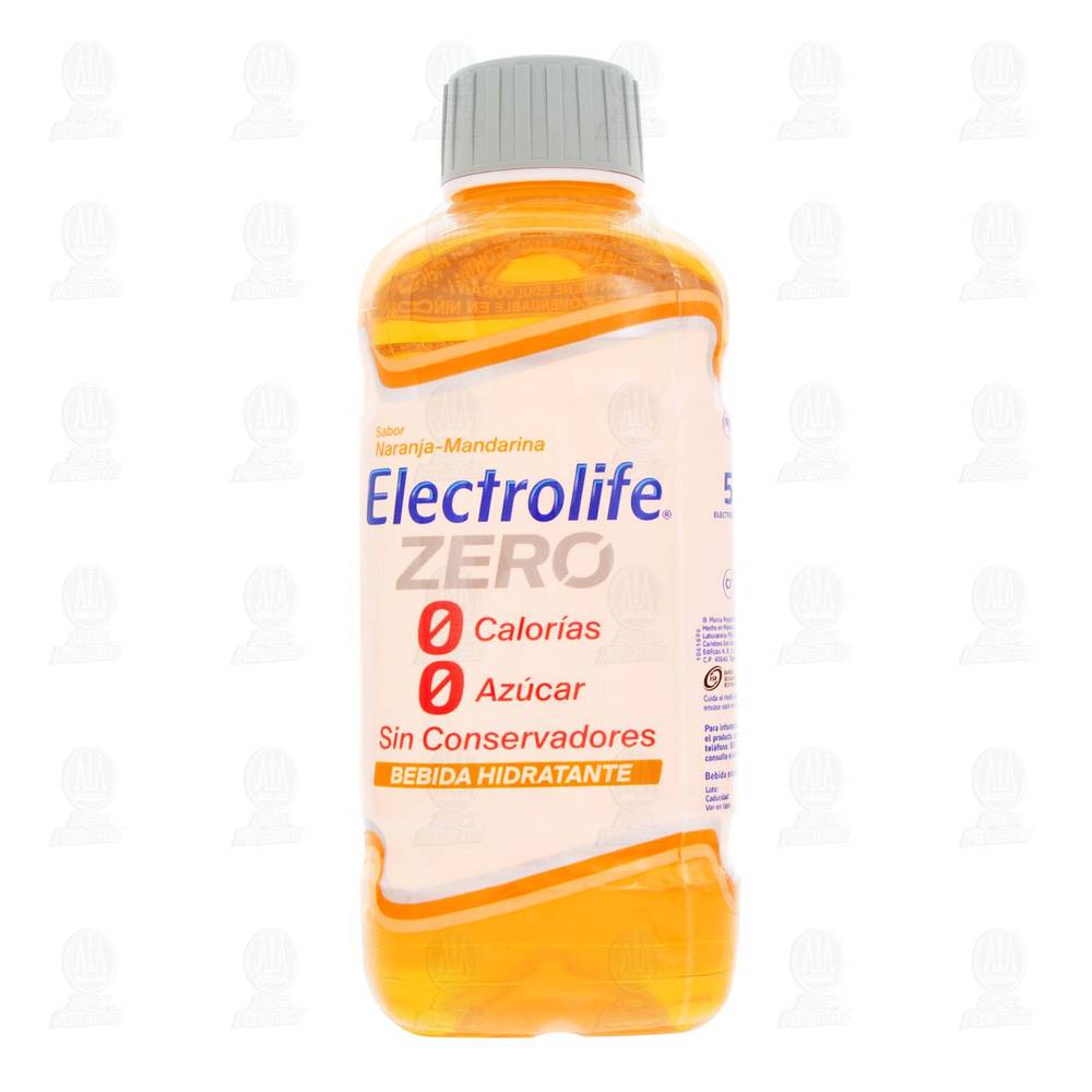 Electrolife · Bebida hidratante zero, naranja - mandarina (625 ml)