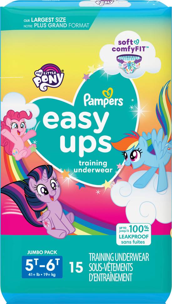 Pampers Easy Ups Trolls Girls' Training Underwear