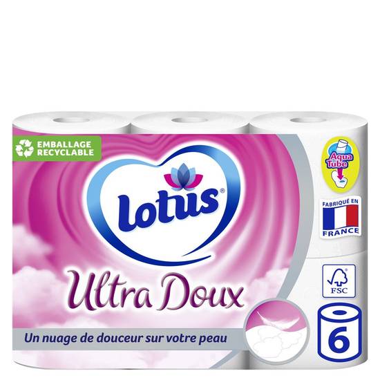 Papier toilette ultra doux Lotus x6