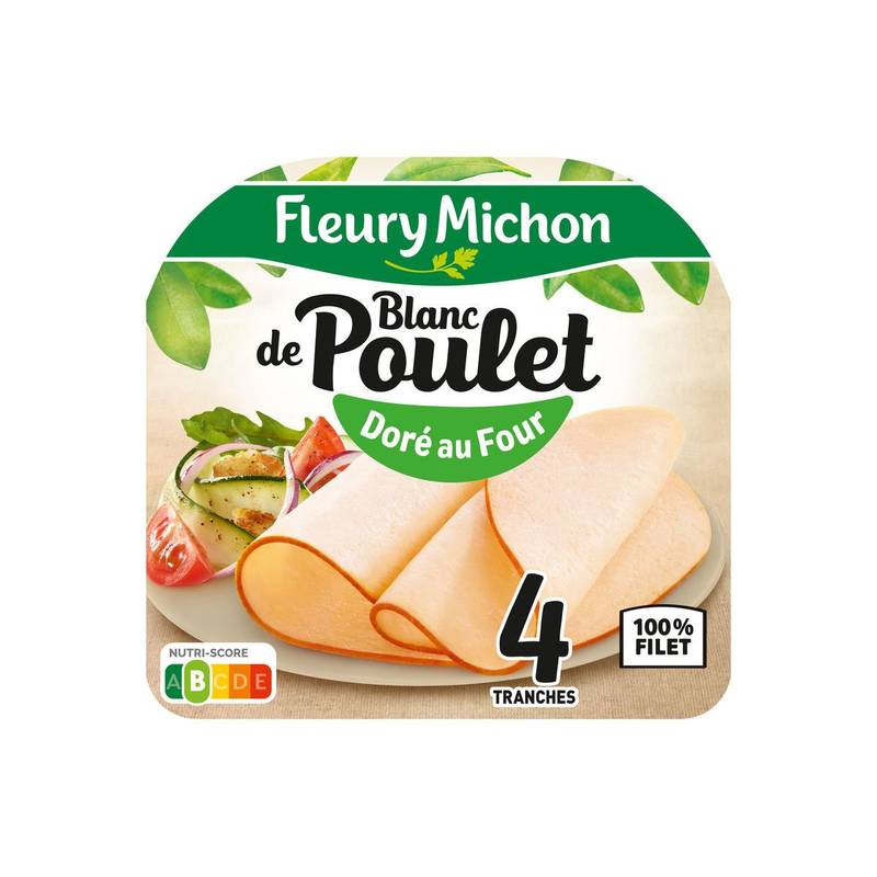 Fleury Michon - Blanc de poulet doré au four (4)