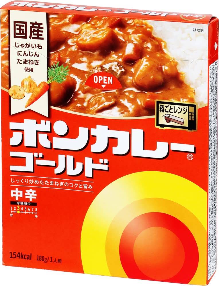 ボンカレー ゴールド - 中辛 (180g)