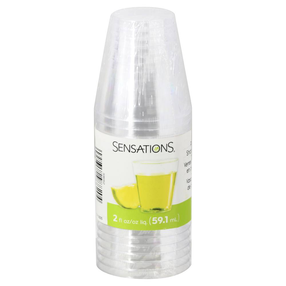 Sensations 2 Fluid Ounces Plastic Shot Glasses (20 ct)