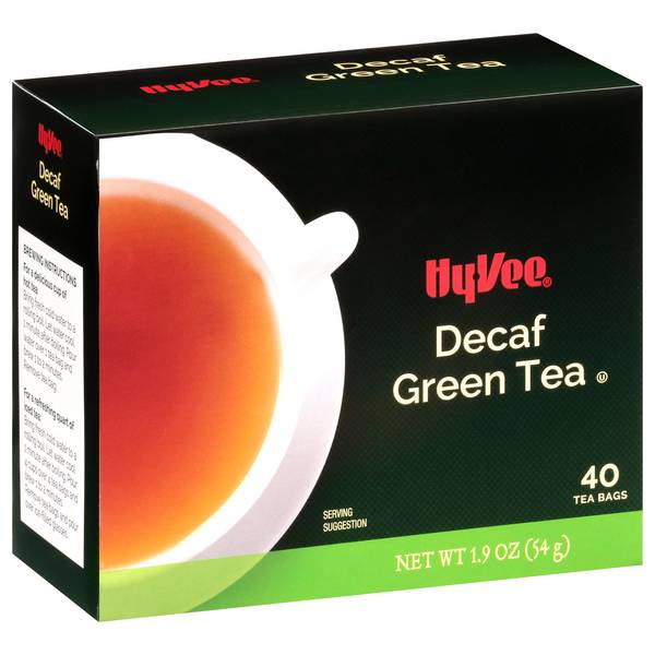 Hy-Vee Green Tea Naturally Decaffeinated Tea Bags